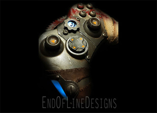 Illustration for article titled Gears Of War Controller Looks Like It Just Chainsawed Someone